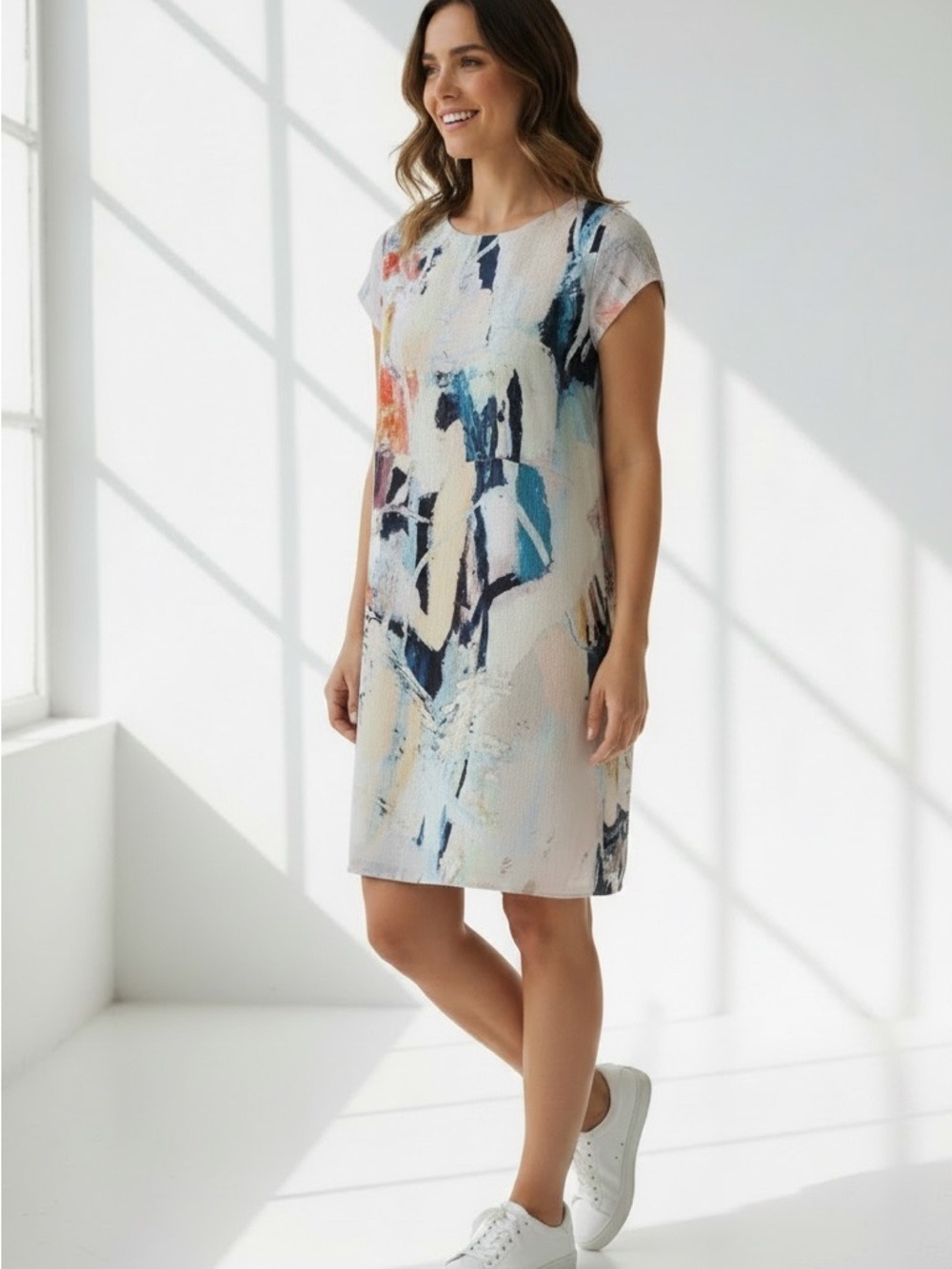 LE Galeriste dress amazing wearable Art reproduction vegan artwork made Montreal